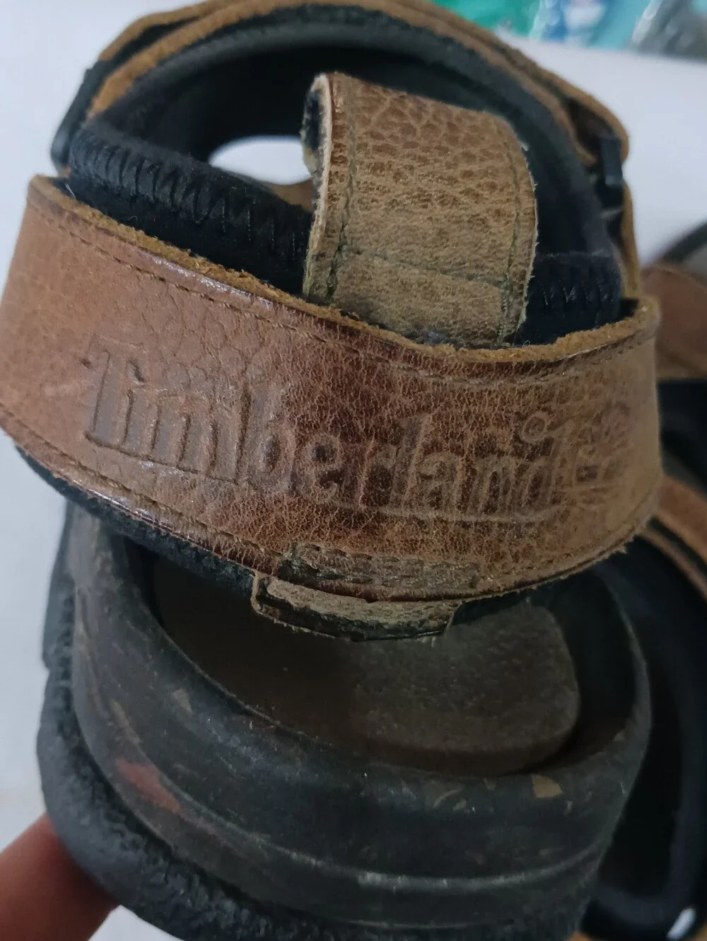 TIMBERLAND Mens Sandals Shoes LEATHER Adustable Straps Size 10